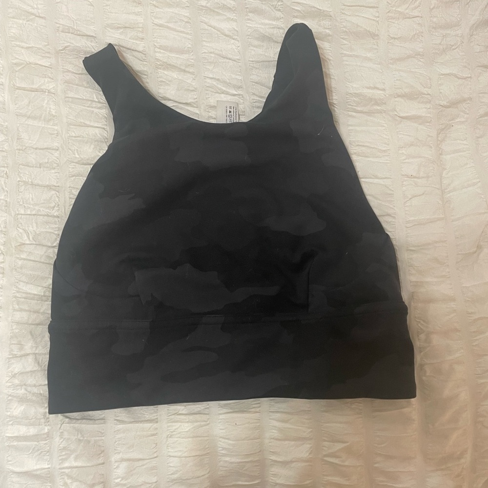 Lululemon Wunder Train Long-Line Bra Camo Size 4